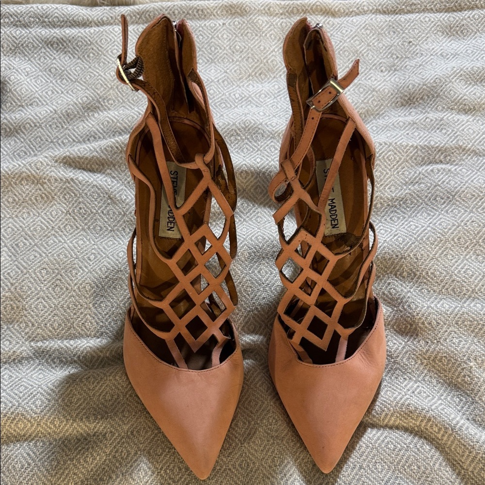 Steve Madden Women's Blush Pink Strappy Heels